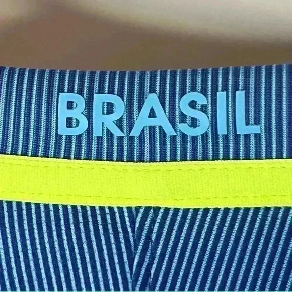 Brazil Authentic Soccer Jersey Nike Men Small Blue Drifit 2016 - Picture 8 of 9